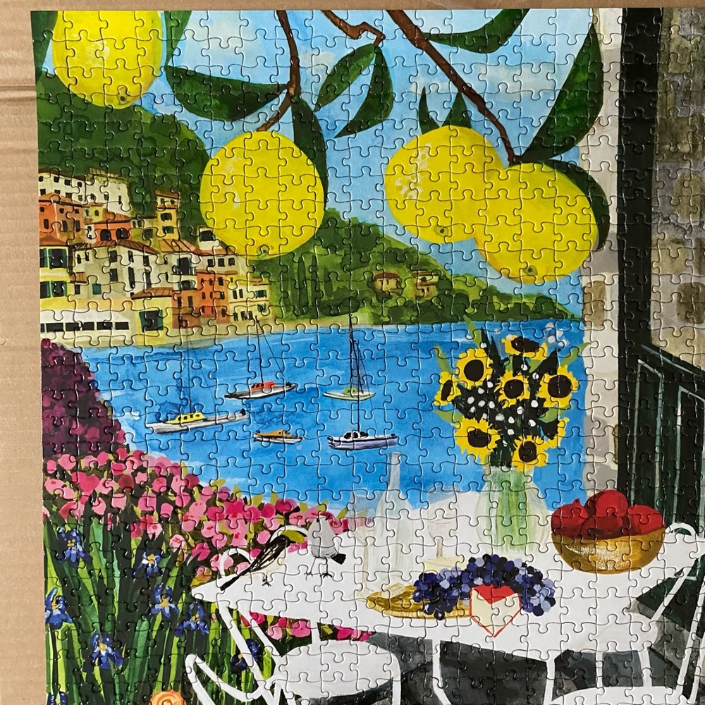Eeboo Jigsaw Puzzle Cats in Positano 1000 Pieces Complete - Picture 7 of 12